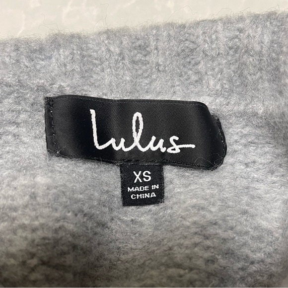 Lulu’s Favorite Dream Heather Grey Turtleneck Sweater EUC - Picture 5 of 6